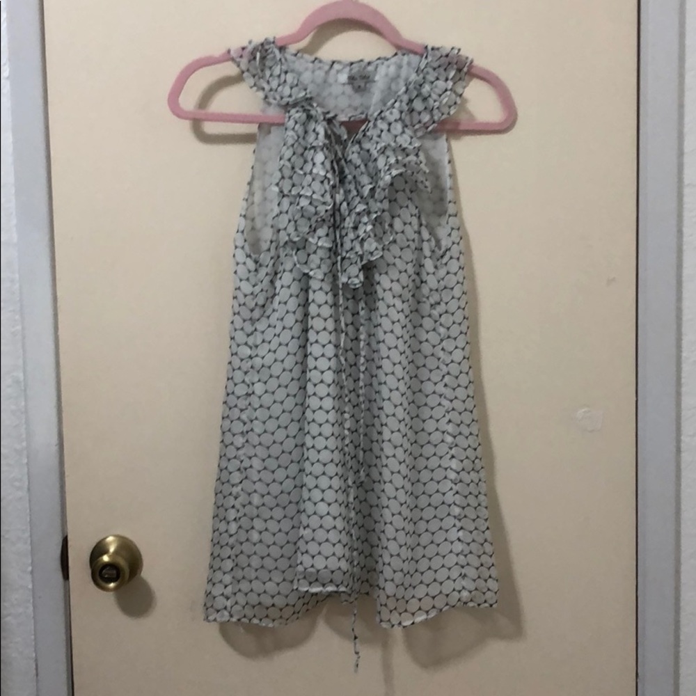 Blue Velvet Polkadot Top